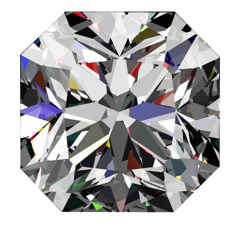 1 1/2 ct Passion Fire Diamond, H SI-1 loose square