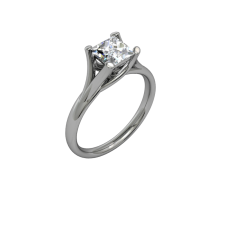 Allure Cathedral Solitaire Square- Rose 01