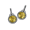 Daffodil Citrine and Diamond earrings
