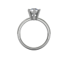 Classic Flared Solitaire - 6 Prong - Plat And 18kt Yellow 04